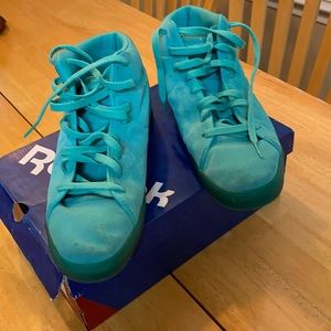 Reebok T-Raww Men’s Emerald Sea/Teal color Suede Sneakers